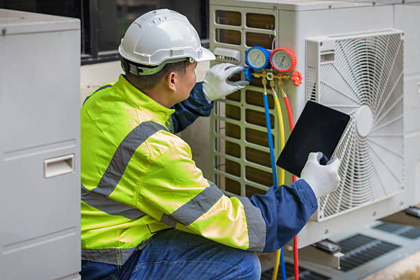 Professional Air Duct Cleaning technician working in Black Diamond, FL